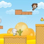 platform game background, characters and assets